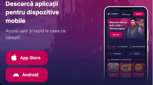 Aplicație mobilă Av Casino